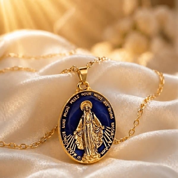 Colar com Medalha Milagrosa de Nossa Senhora