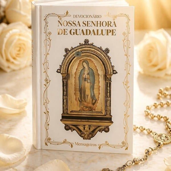 Devocionário de Nossa Senhora de Guadalupe com capa colorida