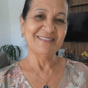 Brinde recebido por Teresinha